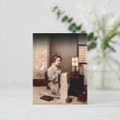 Vintage Japanse Geisha - Briefschrijver Briefkaart (Staand voorkant)
