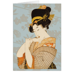 Vintage Japanse Geisha meisje entertainer in Kimon