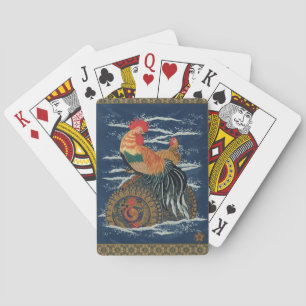 Vintage Japanse Haan Kip Draak Kunst Pokerkaarten