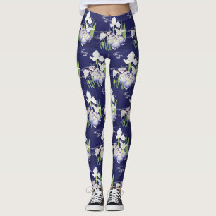 Vintage Japanse Iris Kunstprint Kogyo Tsukioka Leggings