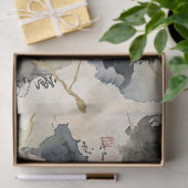 Vintage Japanse kalligrafiekunst (1) Tissuepapier (Geschenk)