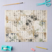 Vintage Japanse kalligrafiekunst (2) Tissuepapier (Craft)