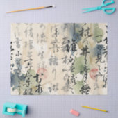Vintage Japanse kalligrafiekunst (5) Tissuepapier (Craft)