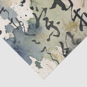 Vintage Japanse kalligrafiekunst (5) Tissuepapier (Detail)