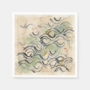 Vintage Japanse kalligrafiekunst (6) Servet