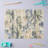 Vintage Japanse kalligrafiekunst (7) Tissuepapier (Craft)