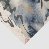 Vintage Japanse kalligrafiekunst (9) Tissuepapier (Detail)