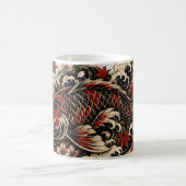Vintage Japanse Koi Vis Mok | Traditionele Irezum (Center)