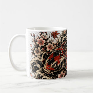 Vintage Japanse Koi Vis Mok | Traditionele Irezum