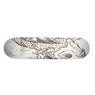 vintage Japanse koi vissen kunst Skateboard