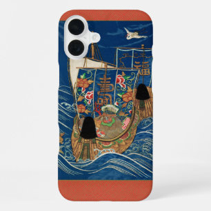 Vintage Japanse Lucky Treasure Ship G.A. Audsley iPhone 16 Plus Hoesje