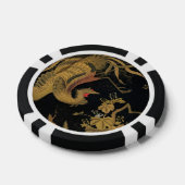 Vintage Japanse Phoenix Gold Black Bird Poker Chips (Enkel)