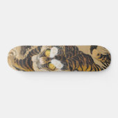 Vintage Japanse Tijger Kunst Skateboard Deck (Horizontaal)
