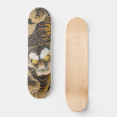 Vintage Japanse Tijger Kunst Skateboard Deck (Voorkant)