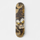 Vintage Japanse Tijger Kunst Skateboard Deck (Voorkant)