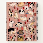 Vintage Japanse Ukiyo-e kattenpatroon: Kuniyoshi Notitieboek (Achterkant)