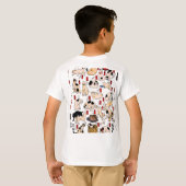 Vintage Japanse Ukiyo-e kattenpatroon: Kuniyoshi T-shirt (Achterkant volledig)