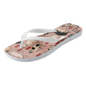 Vintage Japanse Ukiyo-e kattenpatroon: Kuniyoshi Teenslippers (Schuin)