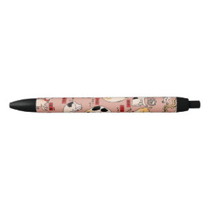 Vintage Japanse Ukiyo-e kattenpatroon: Kuniyoshi Zwarte Inkt Pen