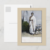 Vintage jaren 1900 India, hindoe Woman Briefkaart (Voorkant / Achterkant)