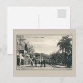 Vintage jaren 1900: Santos street scene Brazilië Briefkaart (Voorkant / Achterkant)