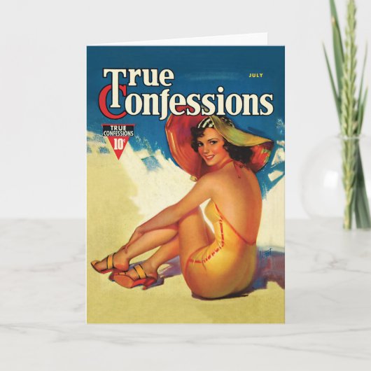 Vintage jaren '30Wenskaart van Waar Verhaal Mag Kaart (Voorkant)