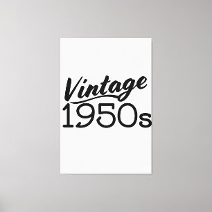Vintage jaren '50 canvas afdruk