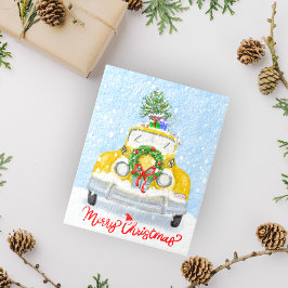 Vintage jaren 50 New York Gele Xmas Taxi Legpuzzel