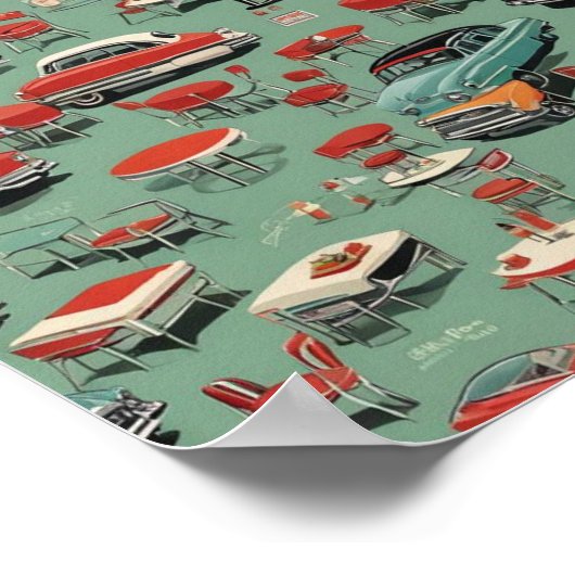 Vintage jaren '50 poster (Hoek)