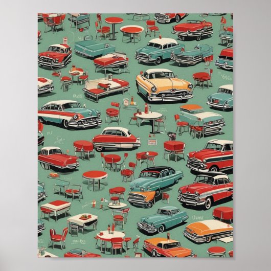 Vintage jaren '50 poster (Voorkant)