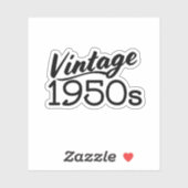 Vintage jaren '50 sticker (Vel)
