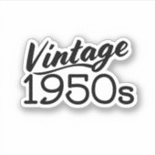 Vintage jaren '50 sticker (Voorkant)