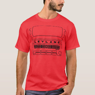 Vintage jaren 70 Leyland Boxer vrachtwagen omtrek  T-shirt