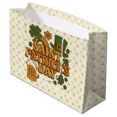 Vintage jaren 70 St. Patrick's Day Groot Cadeauzakje (Achterkant Gekanteld)