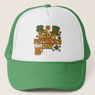 Vintage jaren 70 St. Patrick's Day Trucker Pet
