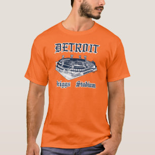Vintage jaren 80 Detroit Briggs Stadium T-shirt