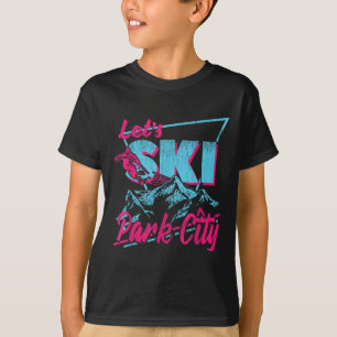 Vintage jaren '80 jaren '90 Skikleding Retro Park T-shirt
