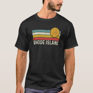 Vintage jaren 80 Zonsondergang Zomer Retro Stijl R T-shirt