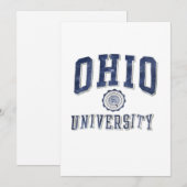 Vintage jaren 90 Ohio University Bobcats Poster Kaart (Voorkant / Achterkant)