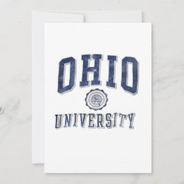 Vintage jaren 90 Ohio University Bobcats Poster Kaart