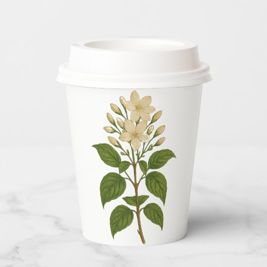 Vintage Jasmine Papieren Bekers (Achterkant)