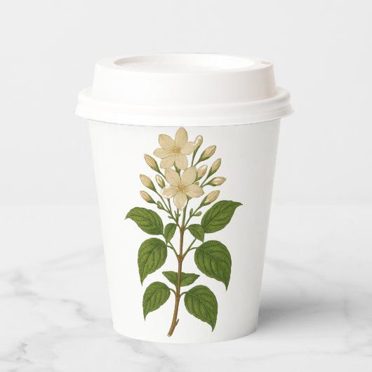 Vintage Jasmine Papieren Bekers (Voorkant)