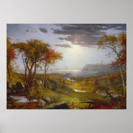 Vintage Jasper Cropsey Autumn on the Hudson River Poster