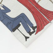Vintage Jazz Band Fleece Deken (Hoek)