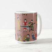 Vintage Jazz Band Koffiemok (Voorkant rechts)
