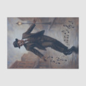 Vintage Jazz Danser Straatscène Decoupage Tissuepapier (Voorkant)