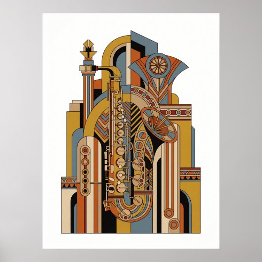 Vintage Jazz Poster (Voorkant)