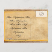 Vintage Je bent uitgenodigd. Uitnodigingen Briefka (Achterkant)