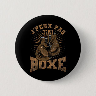 Vintage Je Peux Pas J'ai Boksen Boksen Voor Bokser Ronde Button 5,7 Cm