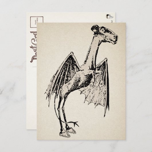 Vintage Jersey Devil Briefkaart (Voorkant / Achterkant)